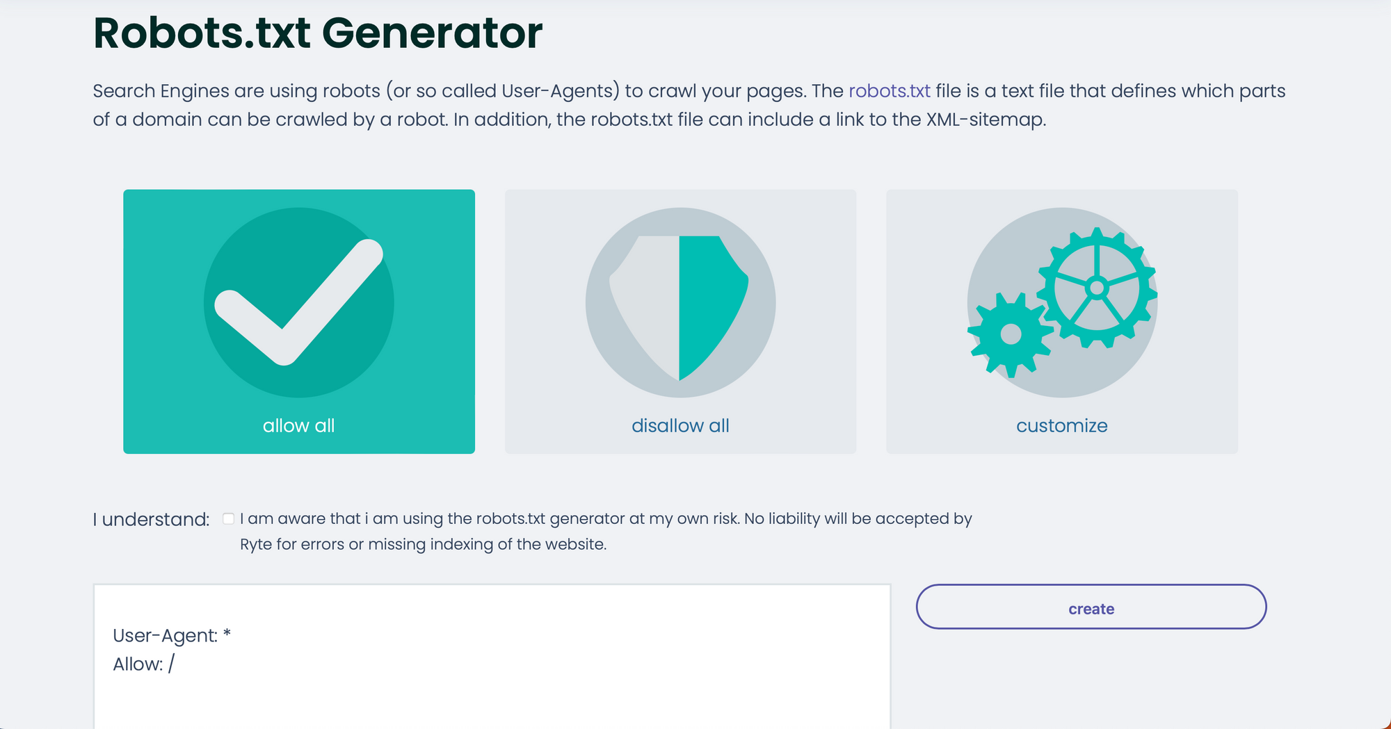 Robots.txt Generator - Free SEO Tools